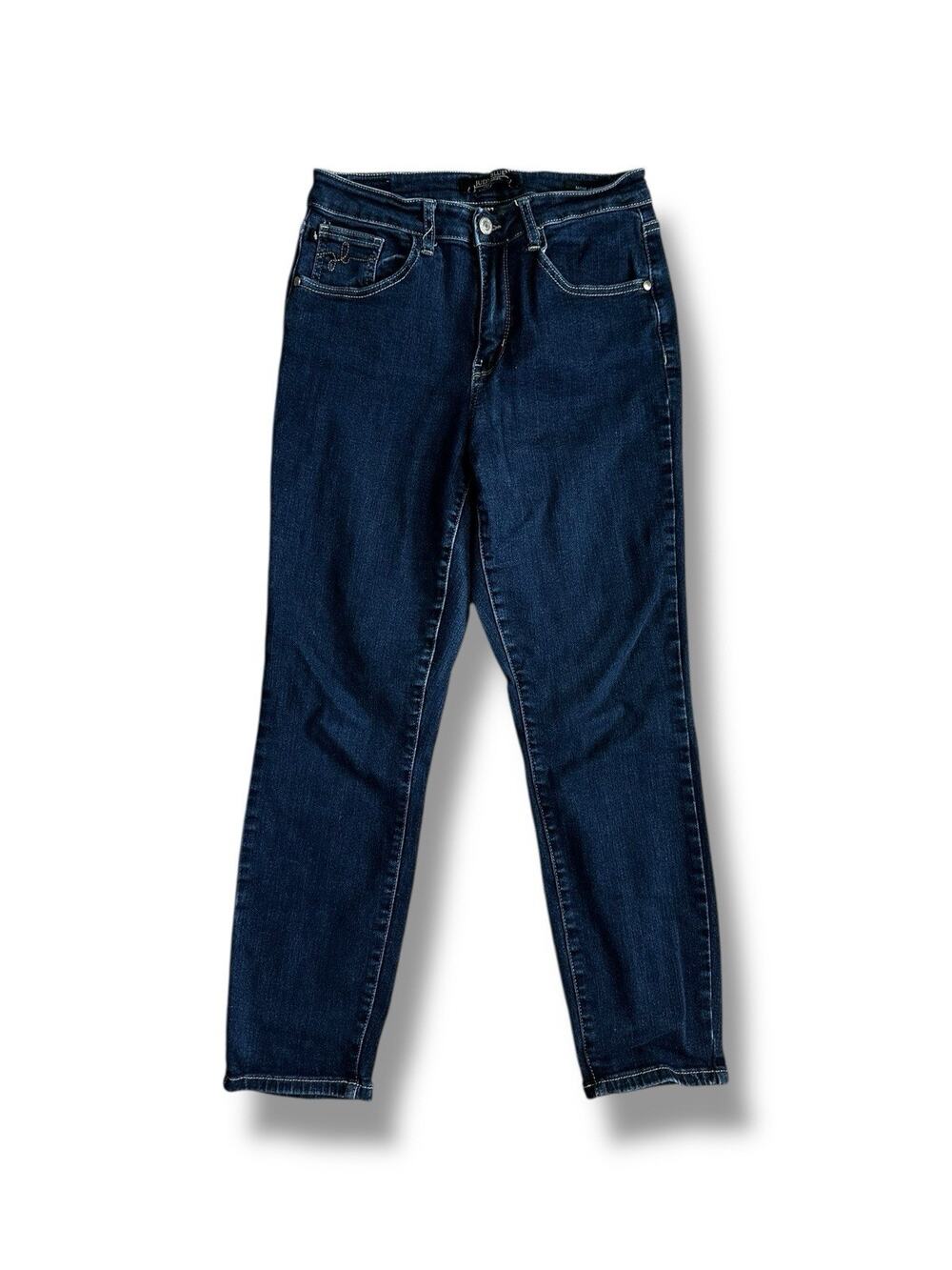 Judy Blue Mom Jean Juniors 5/27 Dark Wash Denim Blue Jeans Stretch Skinny Fit